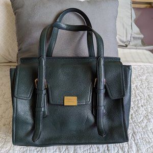 Like New BCBGMAXAZRIA Forest Green Leather Satchel